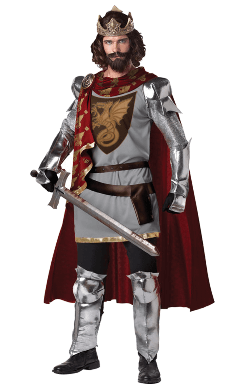 Mittelalterliches Kostüm von König Artus für Erwachsene