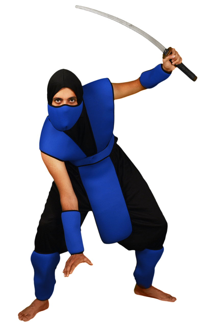 Blaues hinterhältiges Ninja-Kostüm