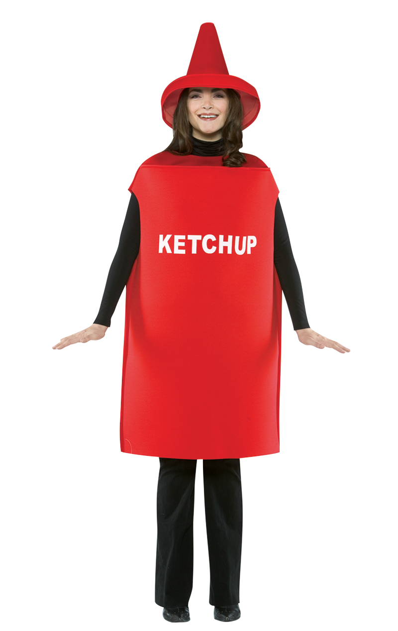 Leichtes Ketchup-Kostüm für Erwachsene