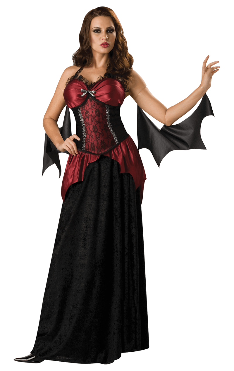 Vampira-Taillengürtel-Kostüm für Damen