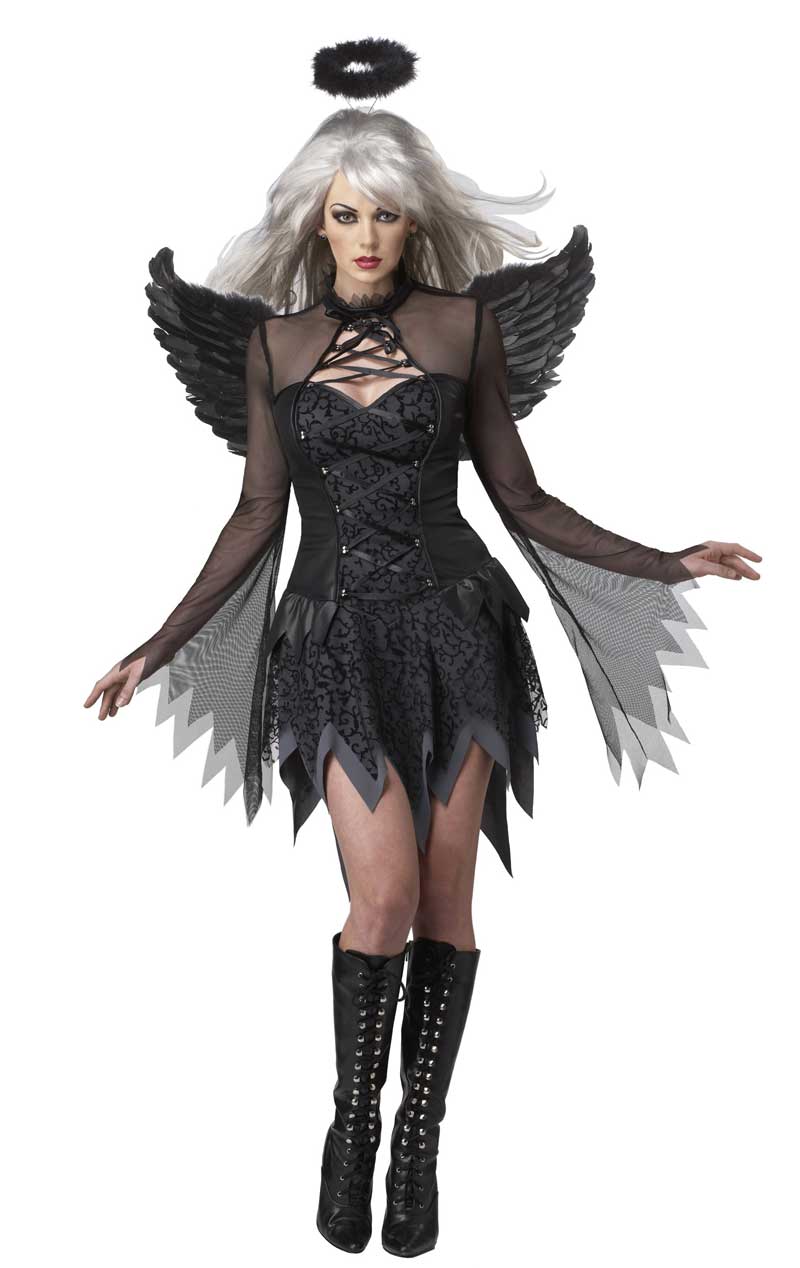 Gefallener Engel Halloween-Kostüm für Damen