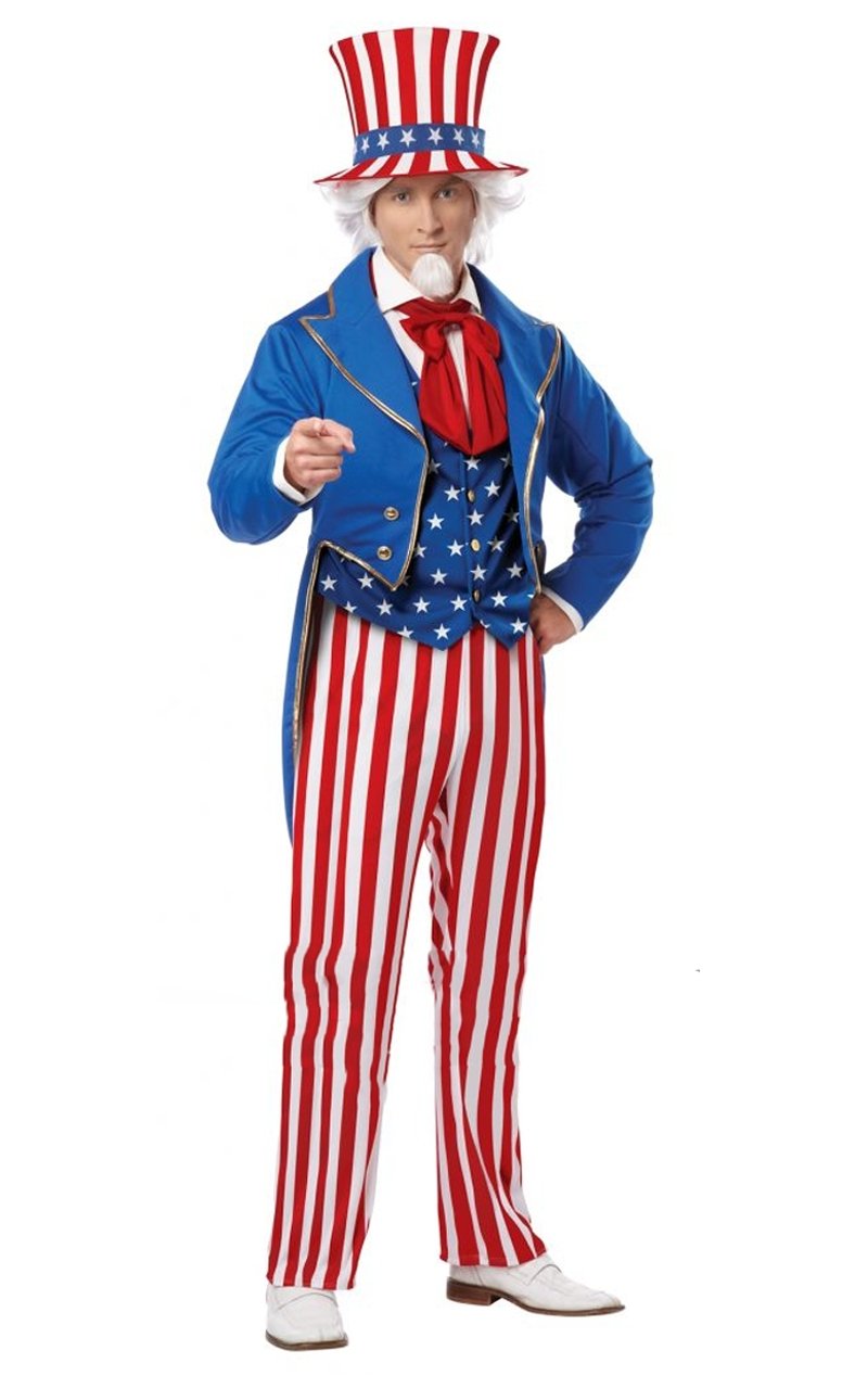 Adult Uncle Sam Costume - Joke.co.uk