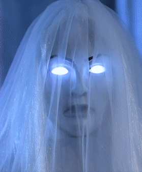 Ghostly Lady Animated Halloween Decoration - Joke.co.uk