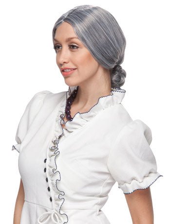 Granny Grey Wig Accessory - Joke.co.uk