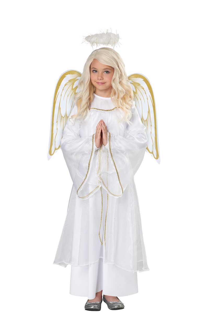 Kids Unisex Holiday Angel Costume - Joke.co.uk