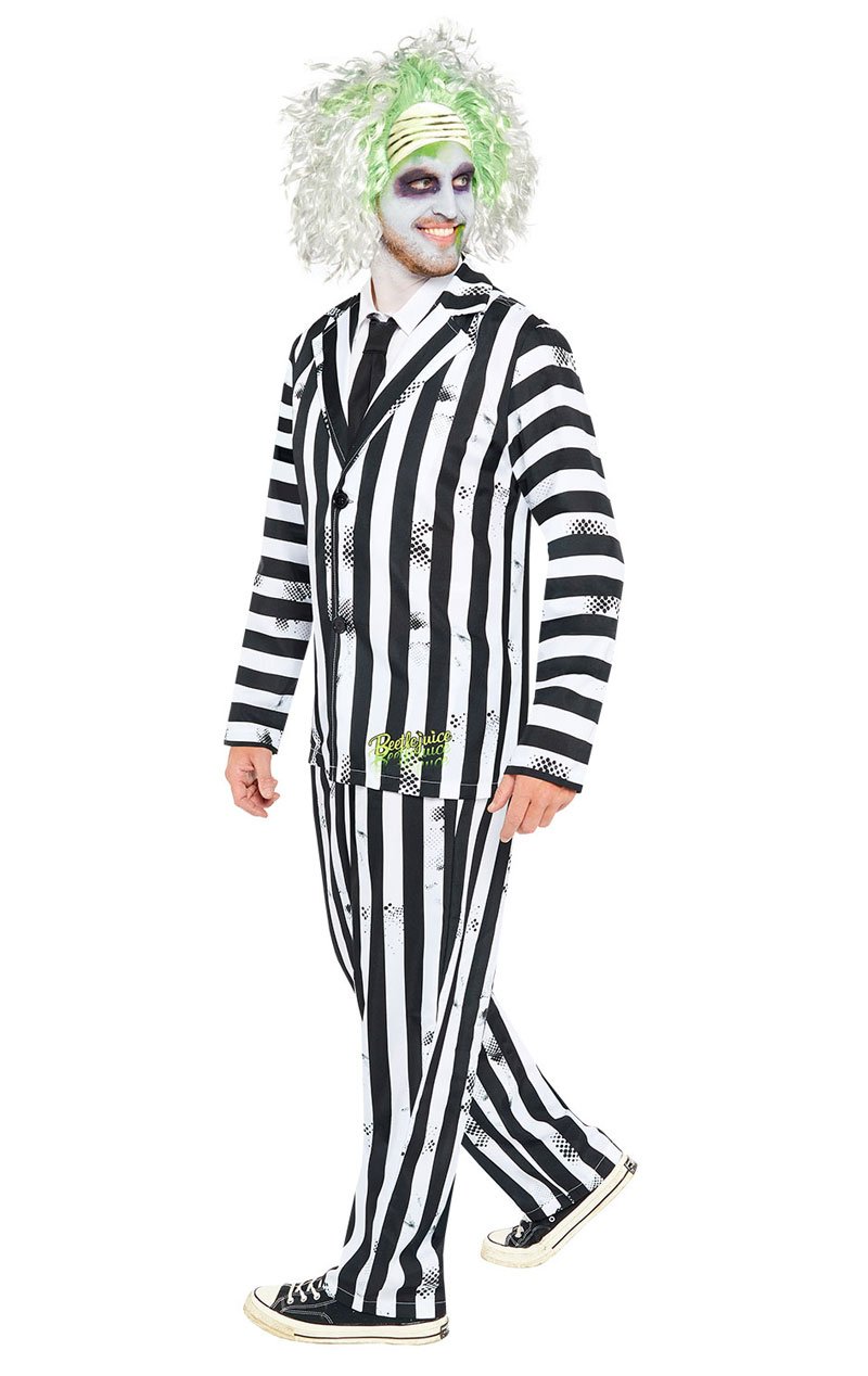 Mens Beetlejuice Costume - Joke.co.uk