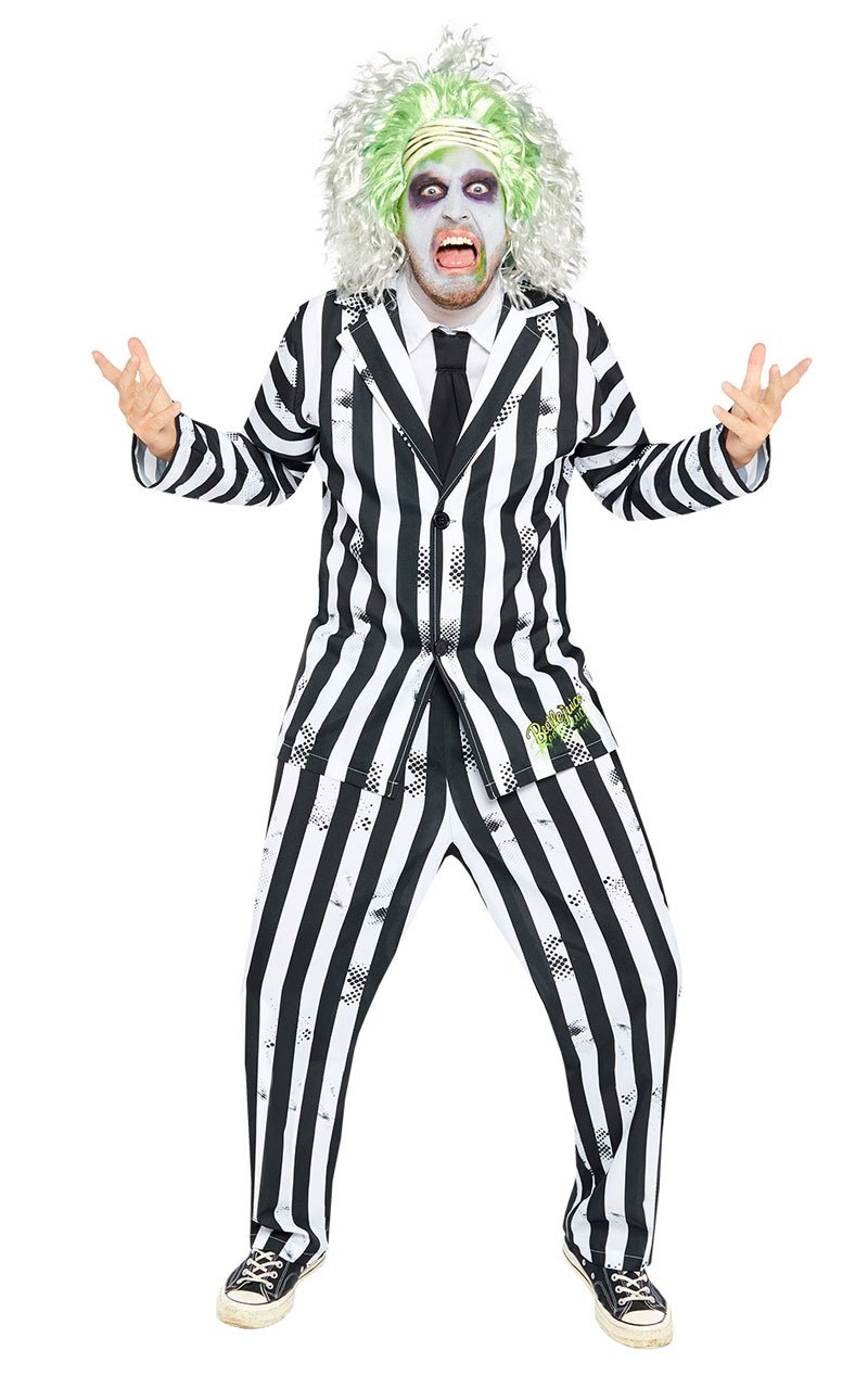 Mens Beetlejuice Costume - Joke.co.uk