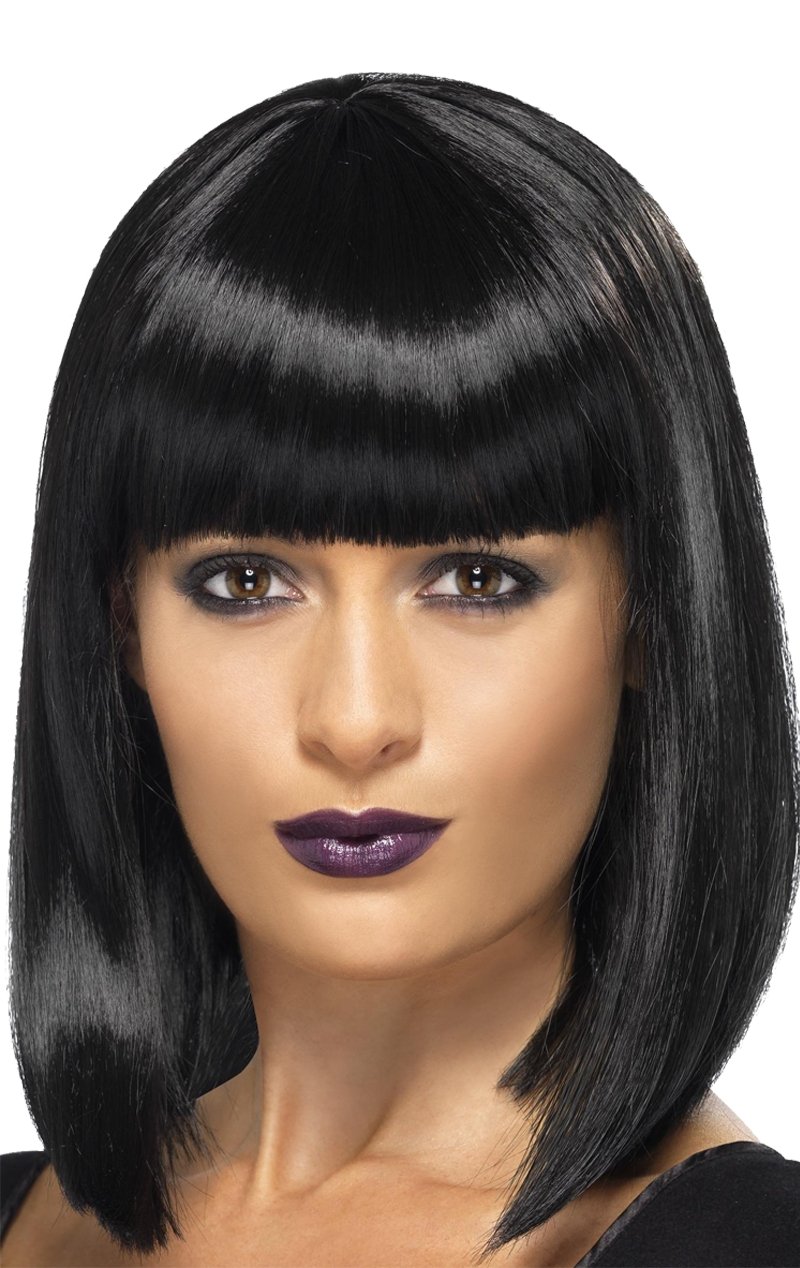 Womens Black Diva Wig - Joke.co.uk